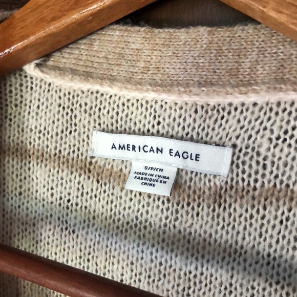 American Eagle striped #cropped sweater size Small - Picture 4 of 5